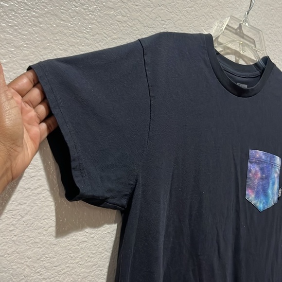 Vans Men Vintage Galaxy Tee Shirt Short Sleeve Black Size Medium  Cotton - Picture 5 of 8